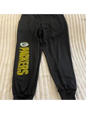 NFL Green Bay Packers Black Joggers Zubaz Men’s Size Small